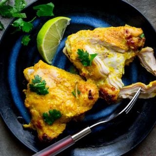 Yogurt Curry Chicken Thighs | Healthy Seasonal Recipes @healthyseasonal