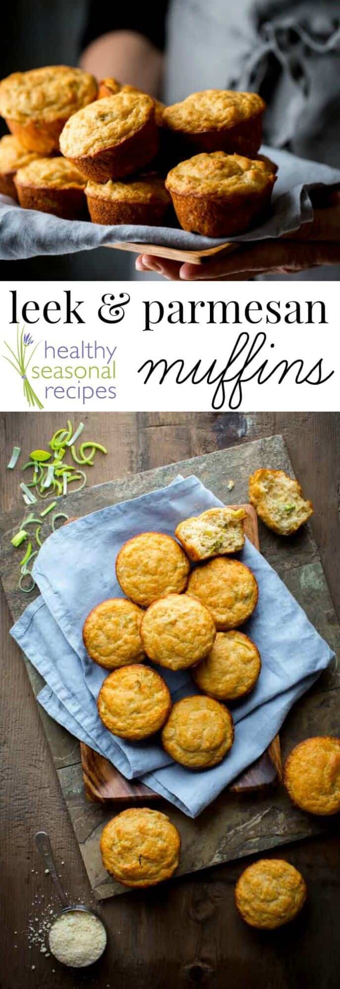 Leek and Muffin photo collage with text overlay
