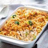 Macaroni and Cheese with Broccoli | Vegetarian | Whole Grain | Casserole | Kid Friendly | Comfort Food |Healthy Seasonal Recipes | Katie Webster