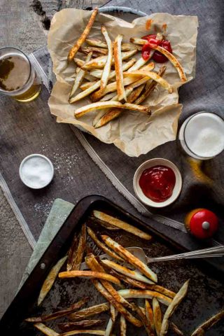 Skinny Oven Fries | Vegan | Vegetarian | Comfort Food | 40 minutes or Less | Healthy Seasonal Recipes | Katie Webster
