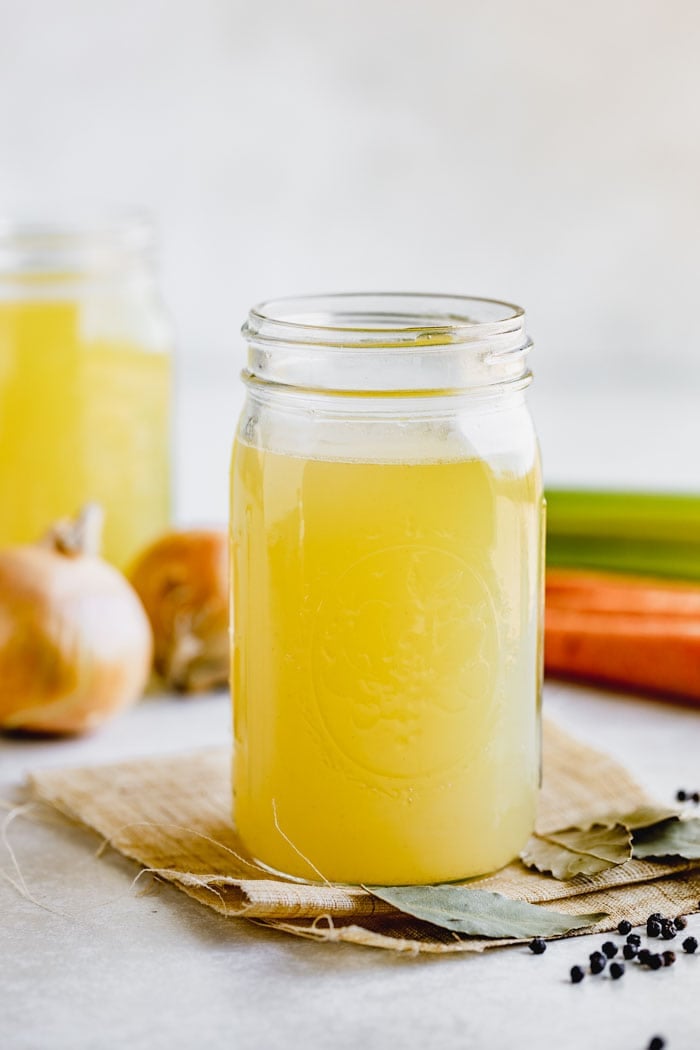 jars of chicken stock