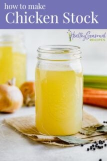 chicken stock from the side