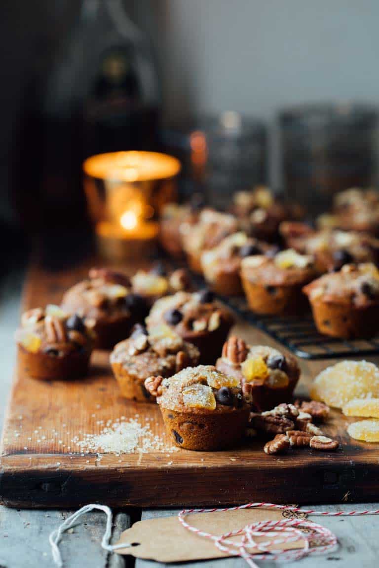 Mini Fruitcakes are the perfect tiny whole wheat and dairy free sweet treat to take to a cookie exchange or add to your Holiday cookie platter! | Healthy Seasonal Recipes | Katie Webster