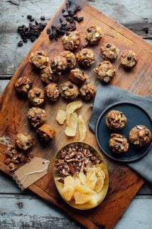 Mini Fruitcakes are the perfect tiny whole wheat and dairy free sweet treat to take to a cookie exchange or add to your Holiday cookie platter! | Healthy Seasonal Recipes | Katie Webster