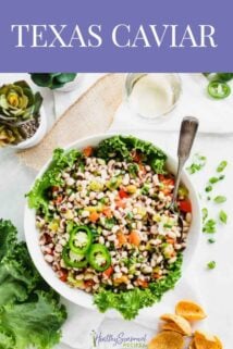 texas caviar with text overlay