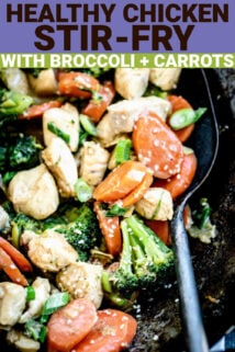 stir fry in a wok with text overlay