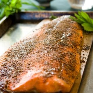 Garam Masala Cedar Plank Salmon