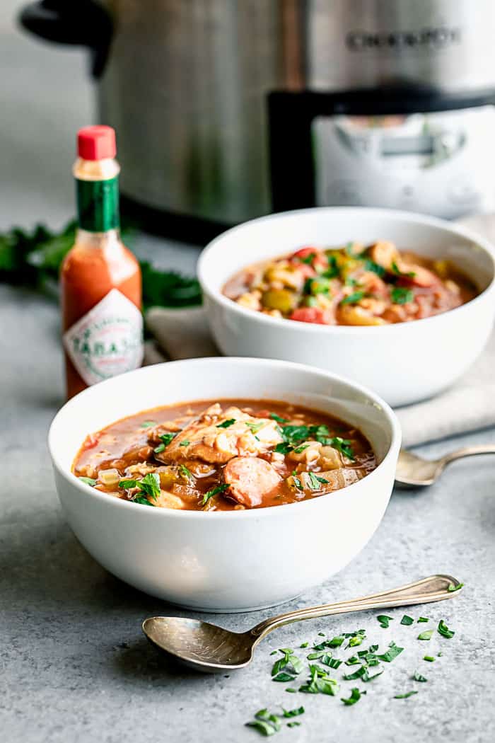 Slow Cooker Chicken Gumbo