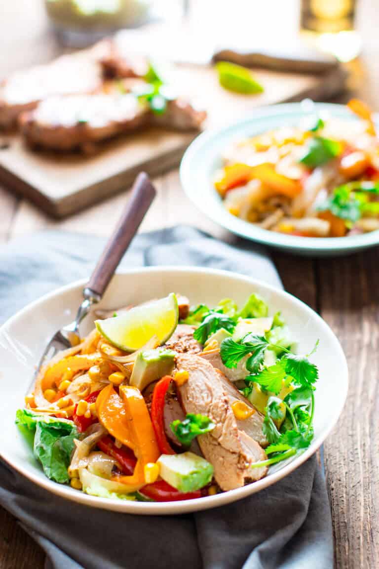 Grilled Chicken Fajita Salad