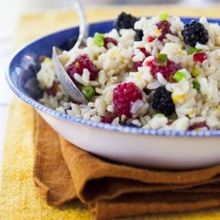 Brown Rice Salad with Berries