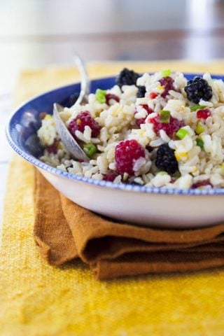 Brown Rice Salad with Berries