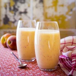 peach recovery smoothie