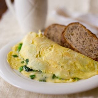cheese and greens omelet, 25 grams of protein. Healthy Seasonal Recipes @healthyseasonal #protein