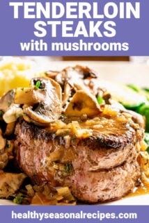 closeup of tenderloin steak