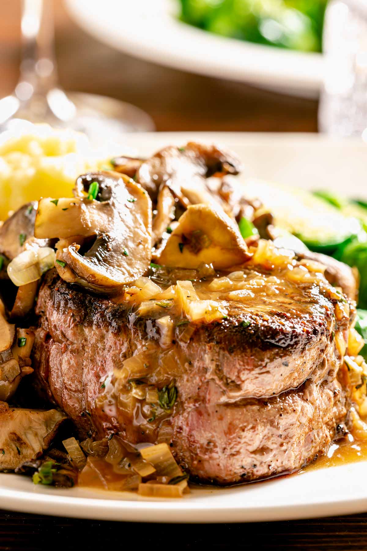 close up of tenderloin steaks