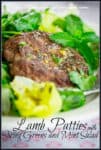 Lamb Patties with Lemony Spring Greens