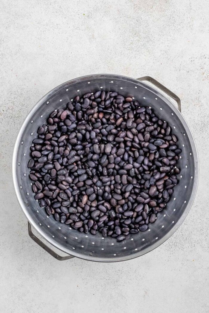 the soaked beans