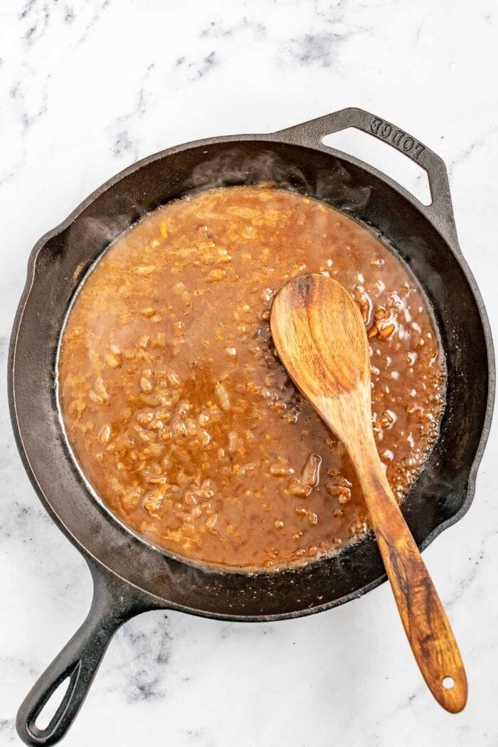 making the gravy