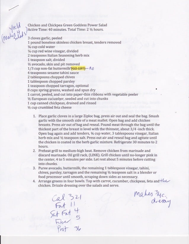 Here is the hard copy of my second test. I edited it and saved it as an e2, printed it and then made new notes on it. Since I already had tested the timing I didn't make notes about that again.