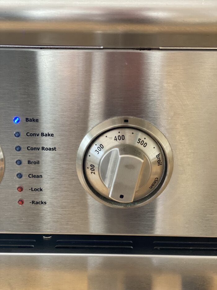 preheating the oven