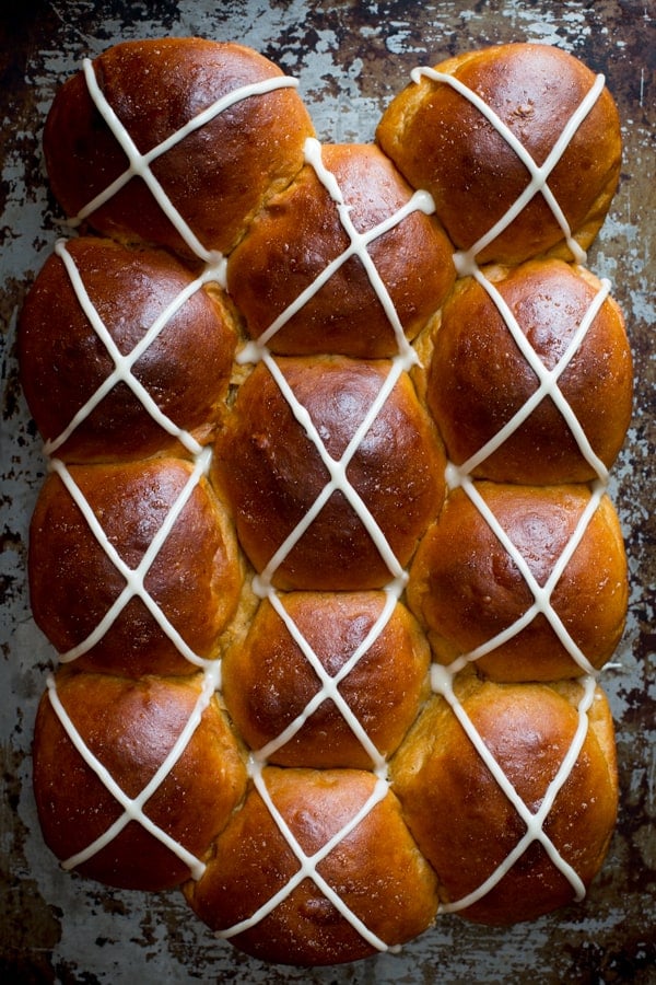 Sweet Potato and Brown Butter Hot Cross Buns