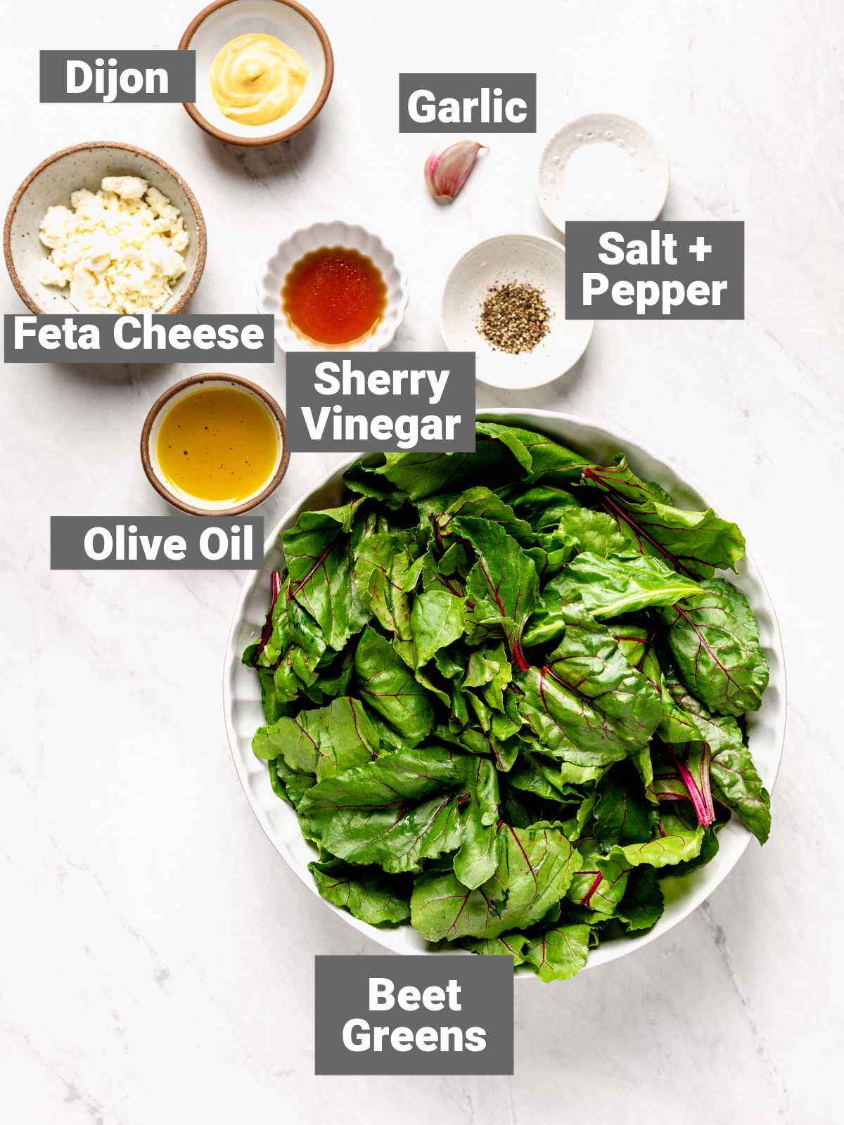 ingredients for this recipe with labels