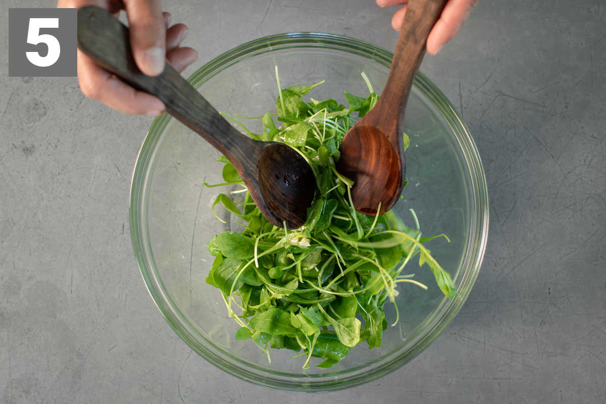 tossing the salad