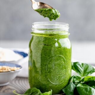 jar of pesto