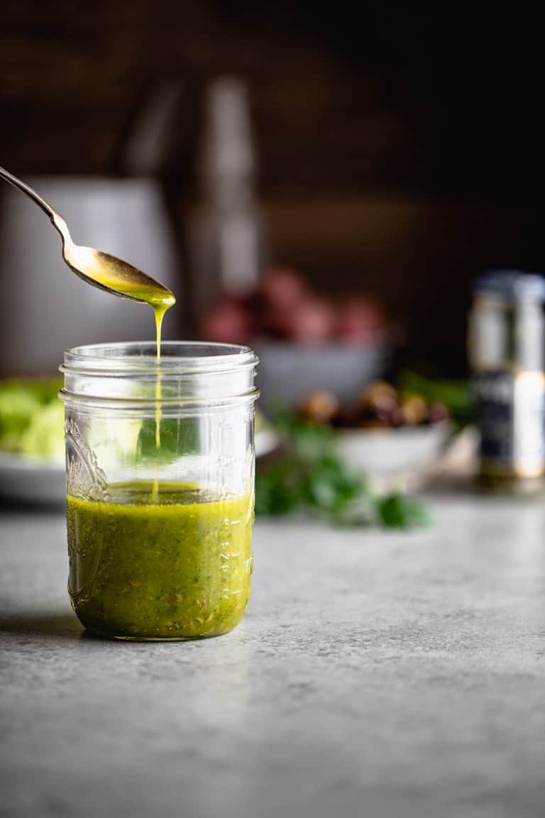 Salad Nicoise Dressing with capers