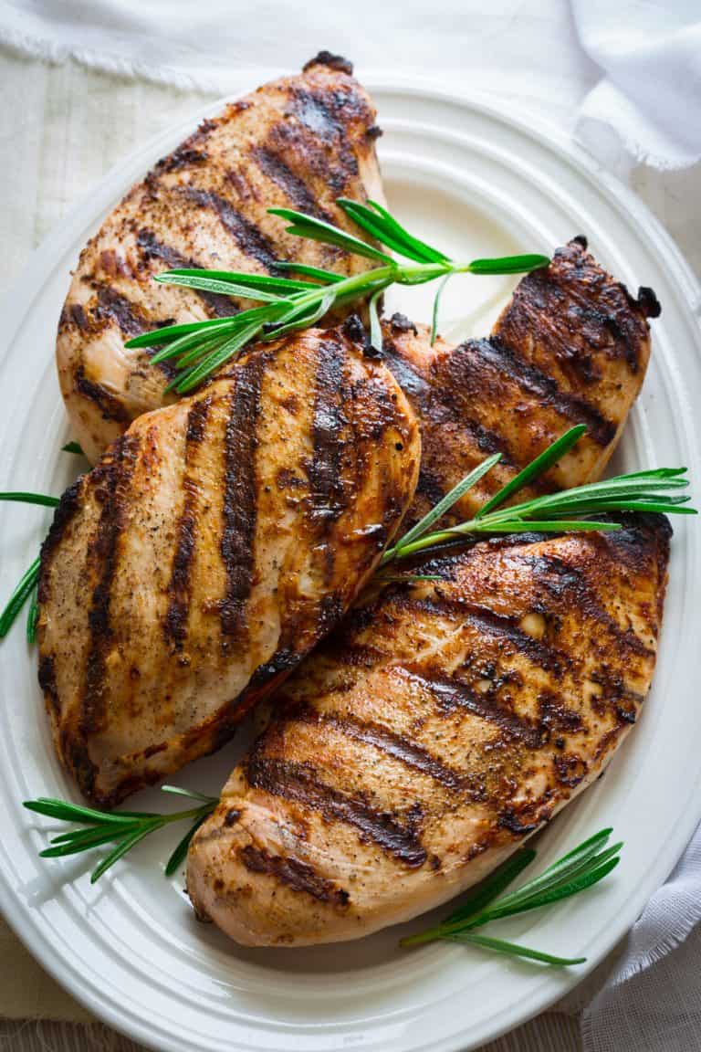 wine brined grilled chicken on healthyseasonalrecipes.com