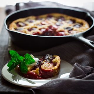 Gluten-Free Plum Clafoutis on HealthySeasonalRecipes.com
