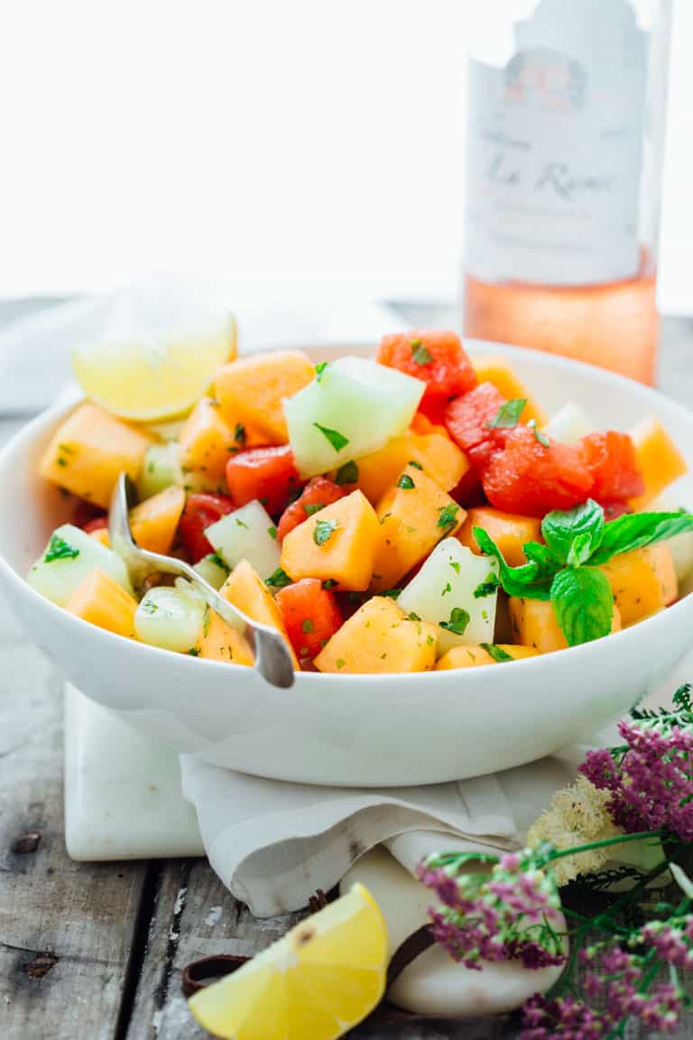 melon salad in a bowl
