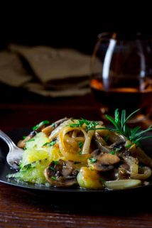 spaghetti squash with mushrooms