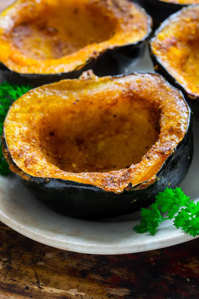 Curry Roasted Acorn Squash