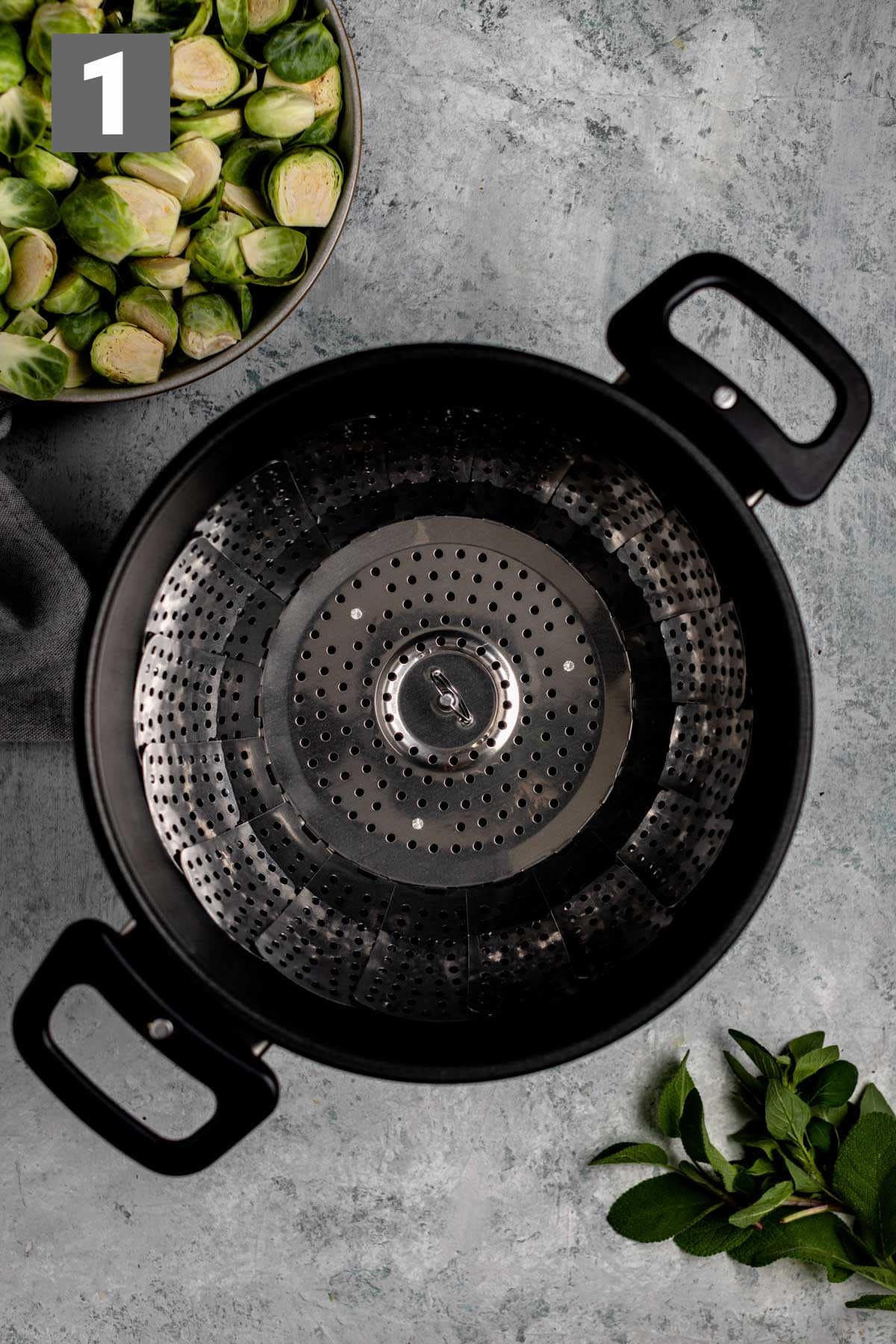 set up steamer