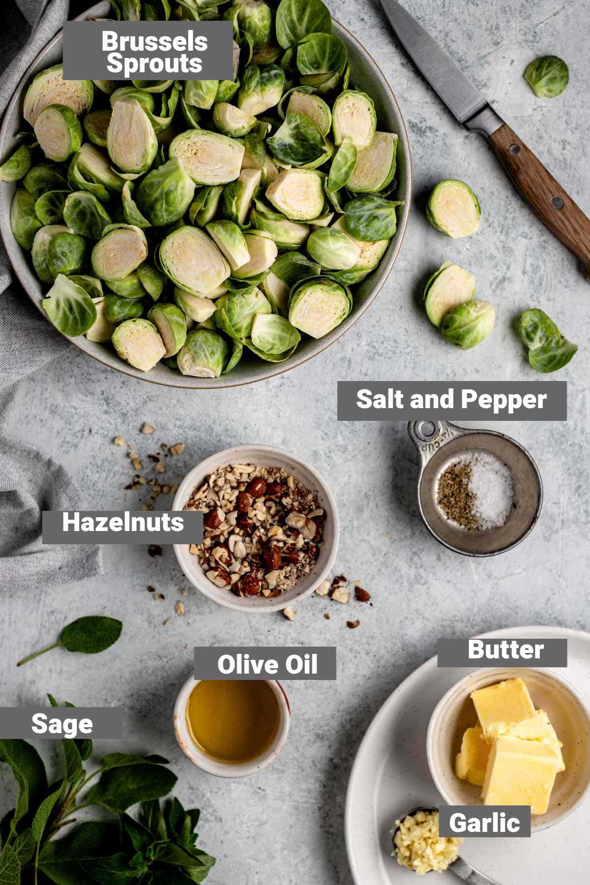 ingredients with labels