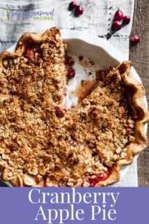 cranberry apple Dutch pie