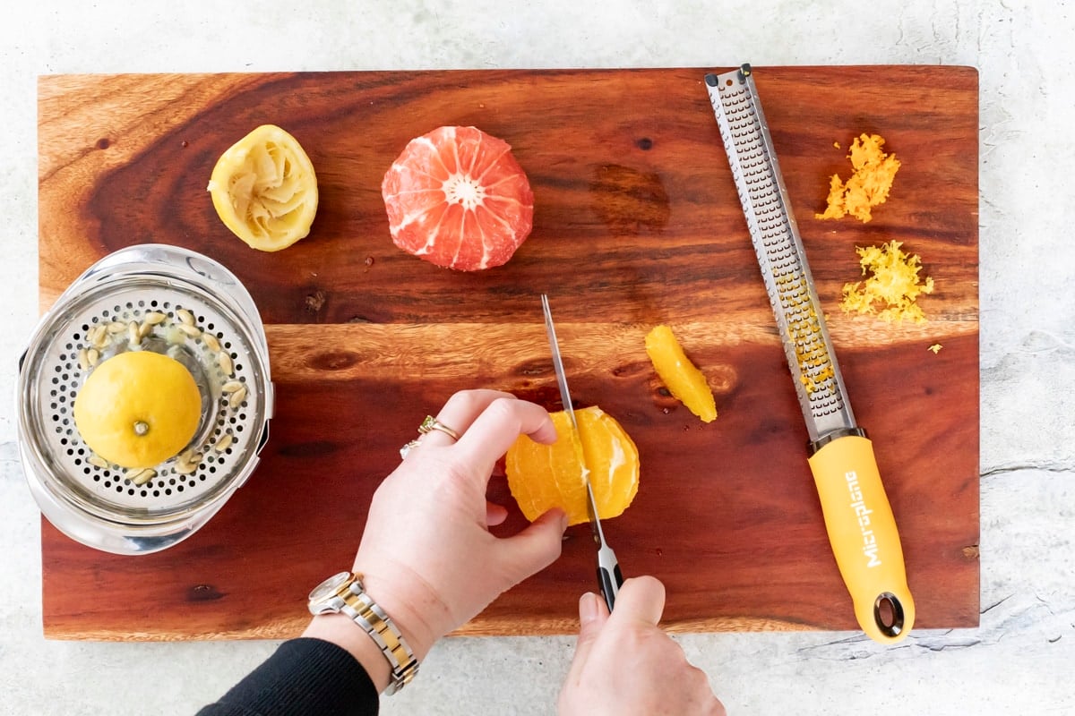 segmenting an orange