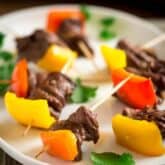 Mini Caribbean Spice Beef Kebabs on Healthy Seasonal Recipes