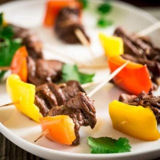 Mini Caribbean Spice Beef Kebabs on Healthy Seasonal Recipes