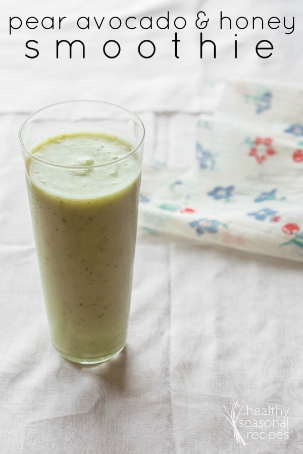 pear and avocado smoothie