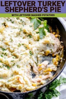 turkey shepherd's pie with text overlay