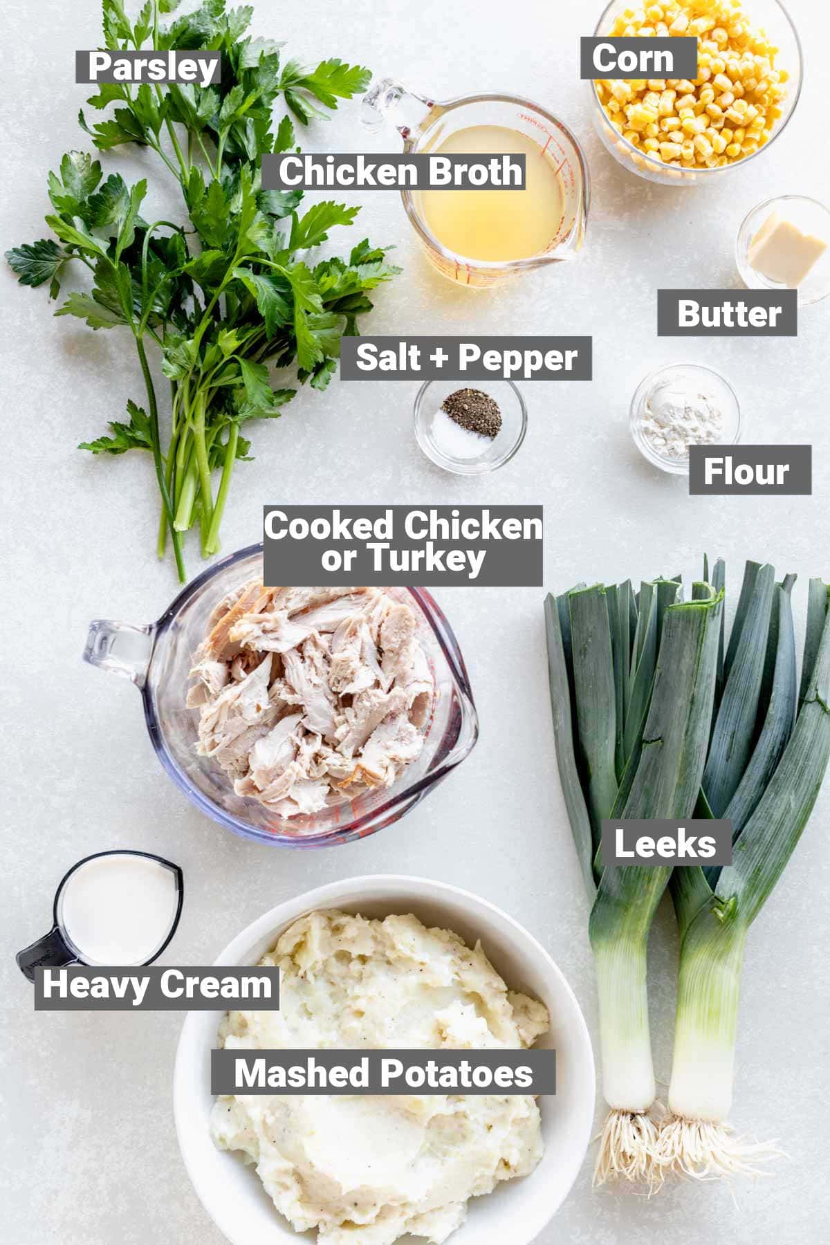 ingredients for this recipe with the label