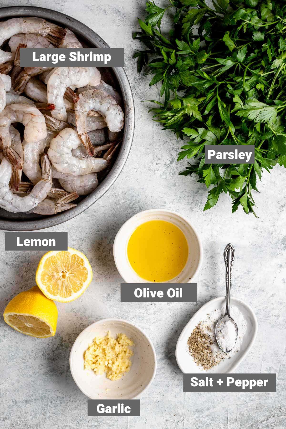 ingredients with labels