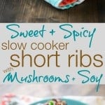 short ribs photo collage with text
