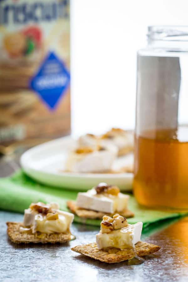 brie bites and honey