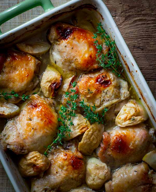 Maple Ginger Chicken Thighs from Maple, 100 Sweet and Savory Recipes Featuring Pure Maple Syrup by Katie Webster