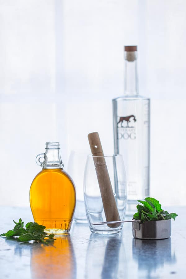 Maple Mint Vodka Spritzer with Maple Vodka from Vermont
