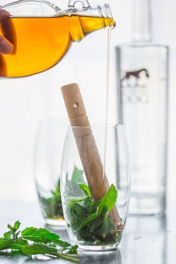 Naturally Sweet Maple Mint Spritzers with Vodka distilled from pure maple sap