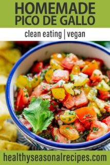 pico de gallo text overlay